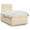 vidaXL &Kappa;&rho;&epsilon;&beta;ά&tau;&iota; Boxspring &mu;&epsilon; &Sigma;&tau;&rho;ώ&mu;&alpha; &Kappa;&rho;&epsilon;&mu; 120x190 &epsilon;&kappa;. &Upsilon;&phi;&alpha;&sigma;&mu;ά&tau;&iota;&nu;&omicron;