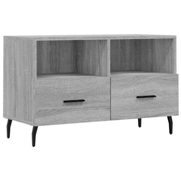 vidaXL Έπιπλο Τηλεόρασης Γκρι Sonoma 80x36x50 εκ. από Επεξεργ. Ξύλο