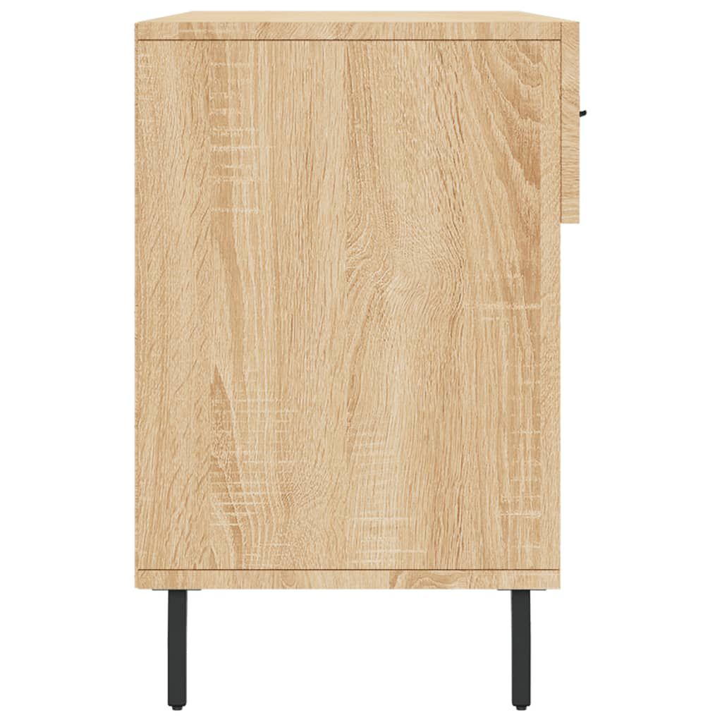 vidaXL Παπουτσοθήκη Sonoma Δρυς 102x35x55 εκ. από Επεξεργασμένο Ξύλο