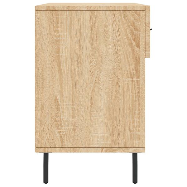 vidaXL Παπουτσοθήκη Sonoma Δρυς 102x35x55 εκ. από Επεξεργασμένο Ξύλο