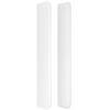 vidaXL Κεφαλάρι με Πτερύγια Λευκό 83x16x118/128 εκ.Συνθετικό Δέρμα