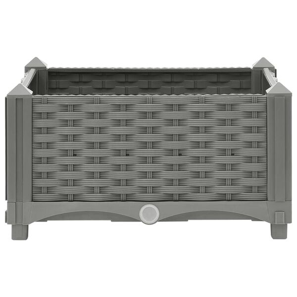 vidaXL Ζαρντινιέρα 40 x 40 x 23 εκ. από Πολυπροπυλένιο