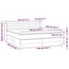 vidaXL &Kappa;&rho;&epsilon;&beta;ά&tau;&iota; Boxspring &mu;&epsilon; &Sigma;&tau;&rho;ώ&mu;&alpha; &Mu;&alpha;ύ&rho;&omicron; 180x200 &epsilon;&kappa;. &Upsilon;&phi;&alpha;&sigma;&mu;ά&tau;&iota;&nu;&omicron;