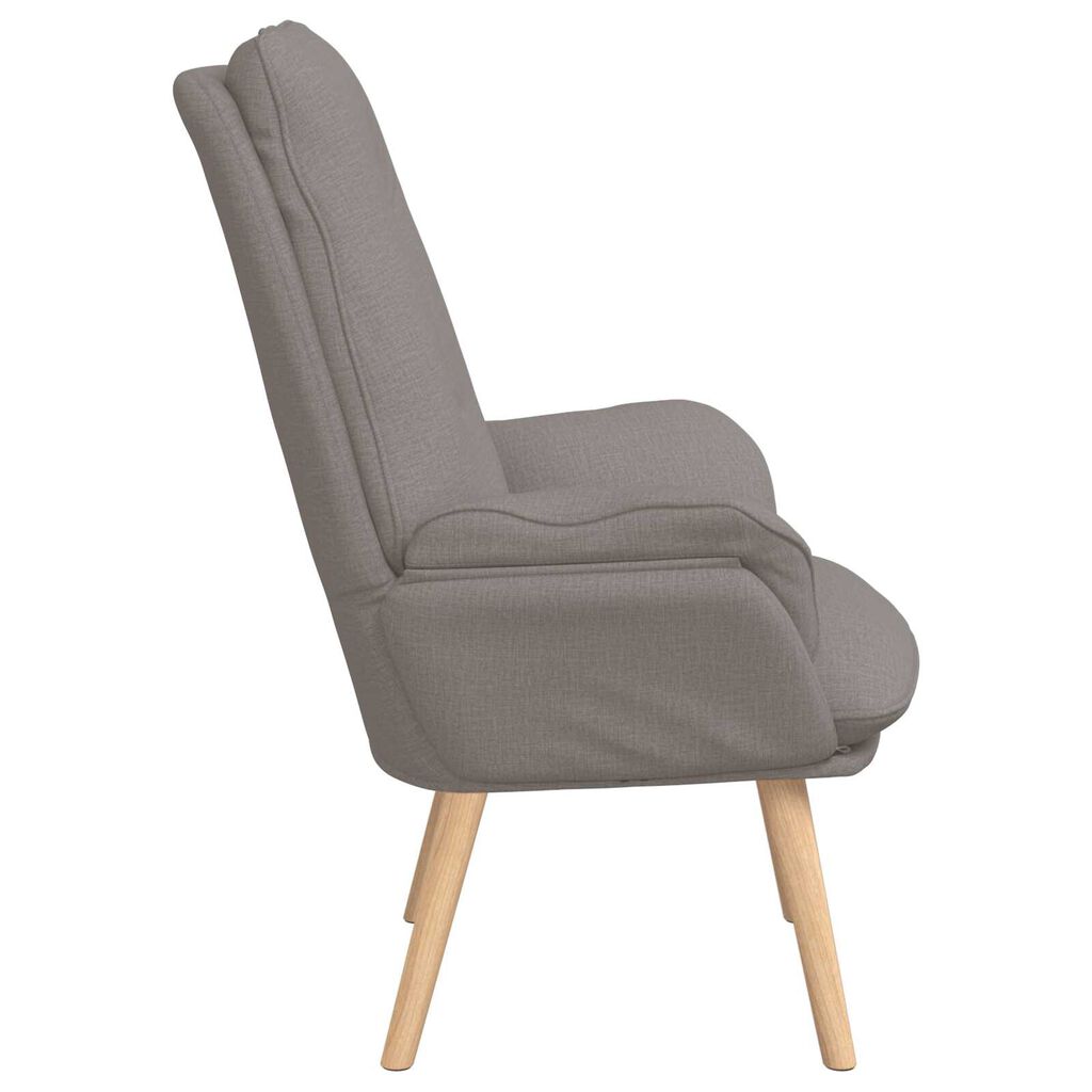 vidaXL Χαλαρωτική Πολυθρόνα Taupe 69 x 74 x 93 εκ. ύφασμα