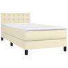 vidaXL &Kappa;&rho;&epsilon;&beta;ά&tau;&iota; Boxspring &mu;&epsilon; &Sigma;&tau;&rho;ώ&mu;&alpha; &Kappa;&rho;&epsilon;&mu; 80 x 200 &epsilon;&kappa;. &Sigma;&upsilon;&nu;&theta;&epsilon;&tau;&iota;&kappa;ό &Delta;έ&rho;&mu;&alpha;