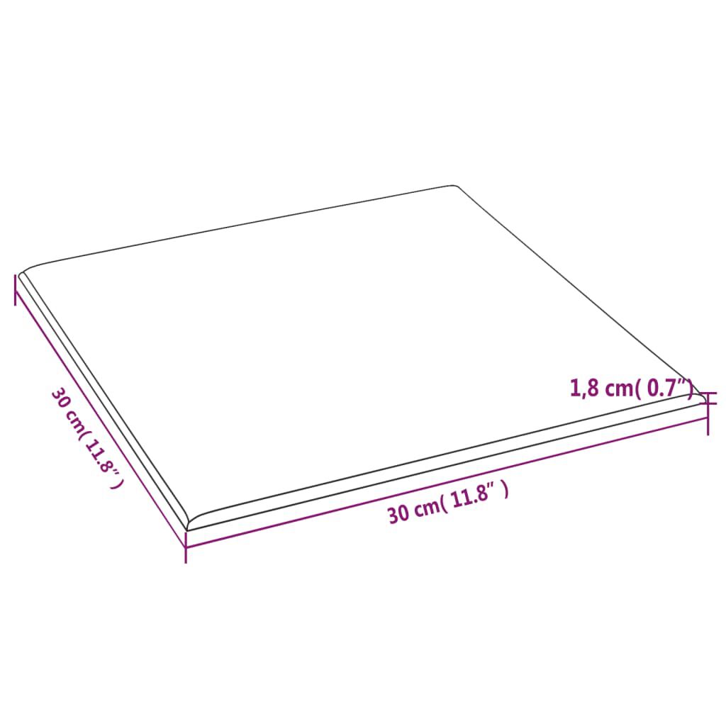 vidaXL Πάνελ Τοίχου 12 τεμ. Καπουτσίνο 30 x 30 εκ. 1,08 μ² Συνθ. Δέρμα