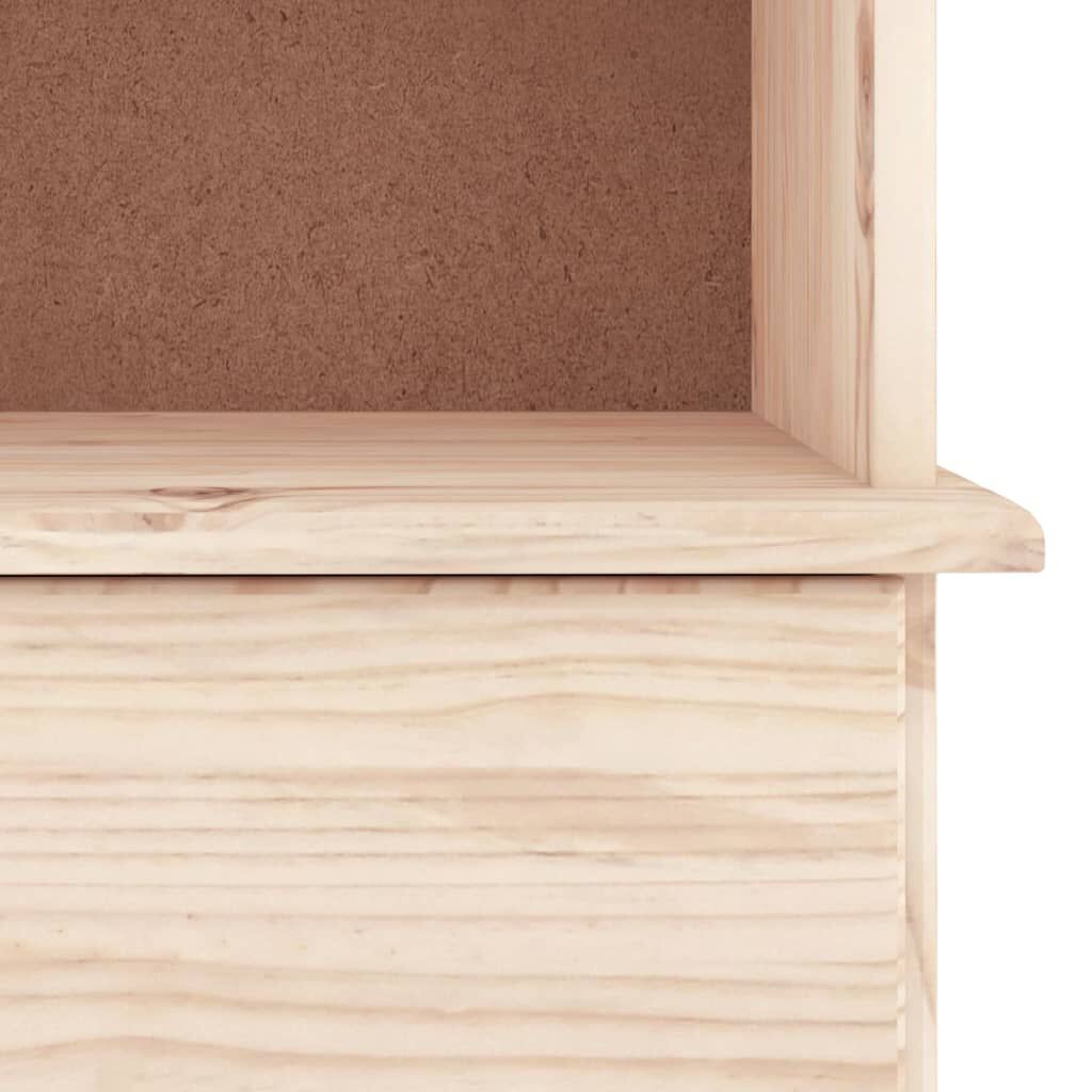 vidaXL Βιβλιοθήκη με Συρτάρια ALTA 77x35x186,5 εκ. Μασίφ Ξύλο Πεύκου