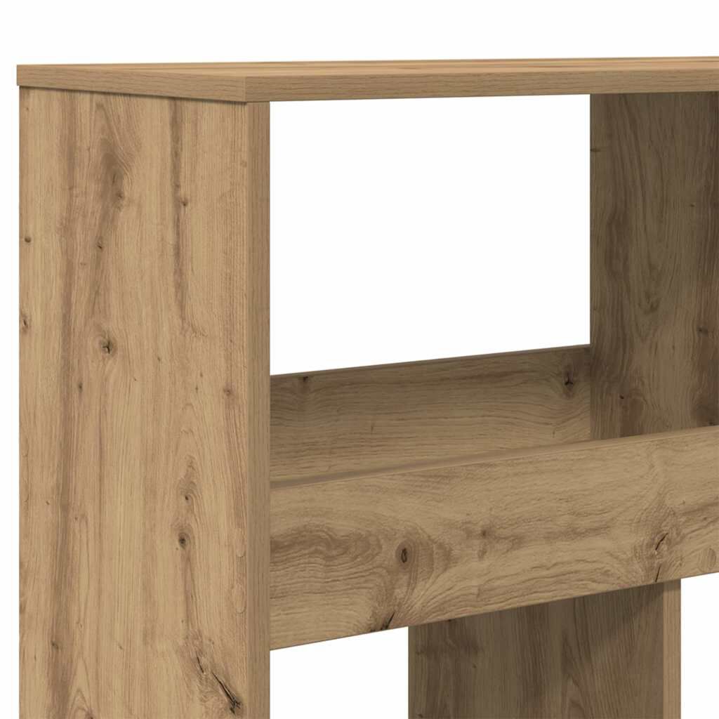 vidaXL Βιβλιοθήκη Αρτισιανή Δρυς 100x33x125,5εκ από Επεξεργασμένο Ξύλο