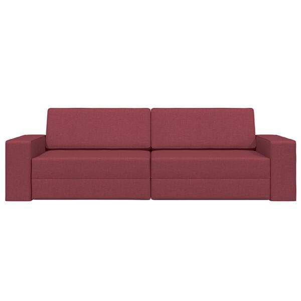vidaXL Καναπέ-Κρεβάτι Μπορντό 245 x 78 x 77 εκ. ύφασμα