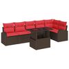 vidaXL &Sigma;&epsilon;&tau; &Kappa;&alpha;&nu;&alpha;&pi;έ &Kappa;ή&pi;&omicron;&upsilon; 7 pcs &Kappa;&alpha;&phi;έ &kappa;&alpha;&iota; &Kappa;ό&kappa;&kappa;&iota;&nu;&omicron; &sigma;&upsilon;&nu;&theta;&epsilon;&tau;&iota;&kappa;ό &rho;&alpha;&tau;ά&nu;