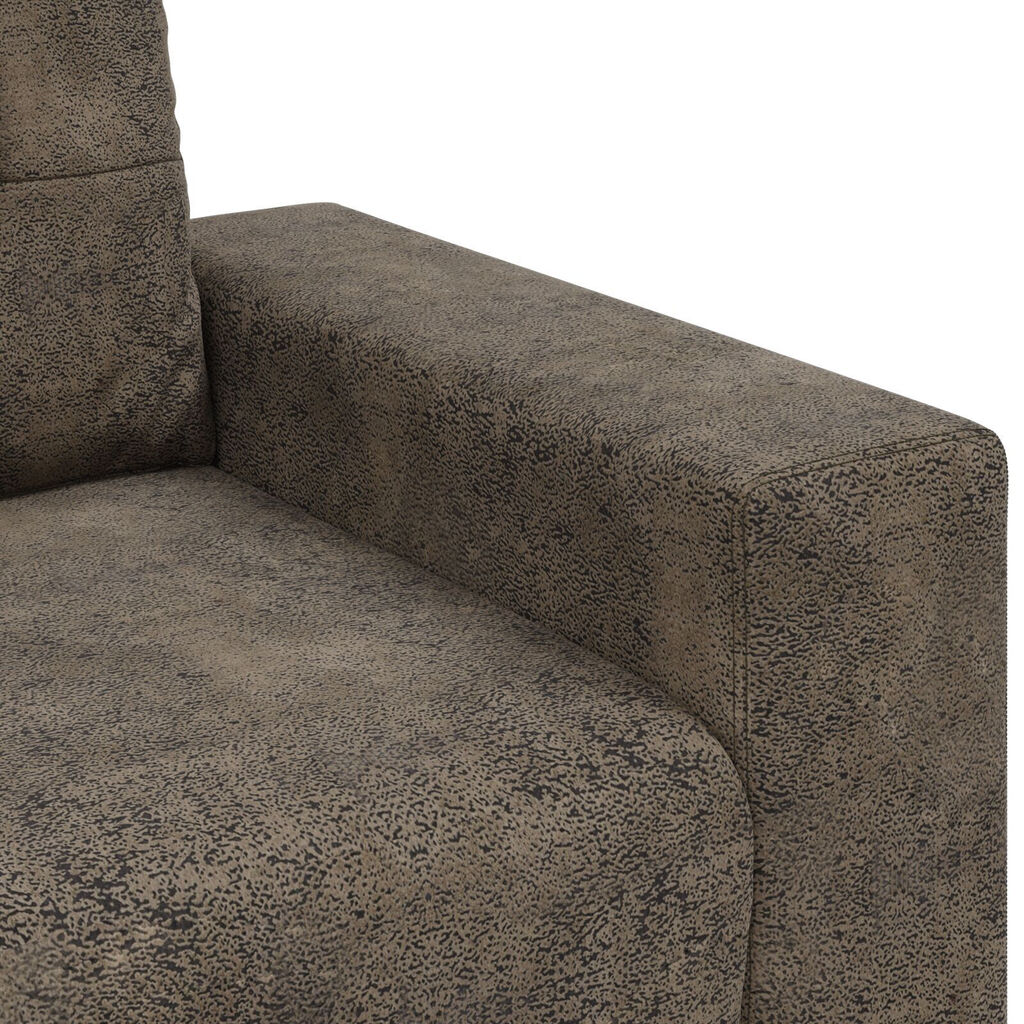 vidaXL Καναπέας Loveseat Σκούρο Γκρι 140 εκ σε Τεχνητό Δέρμα