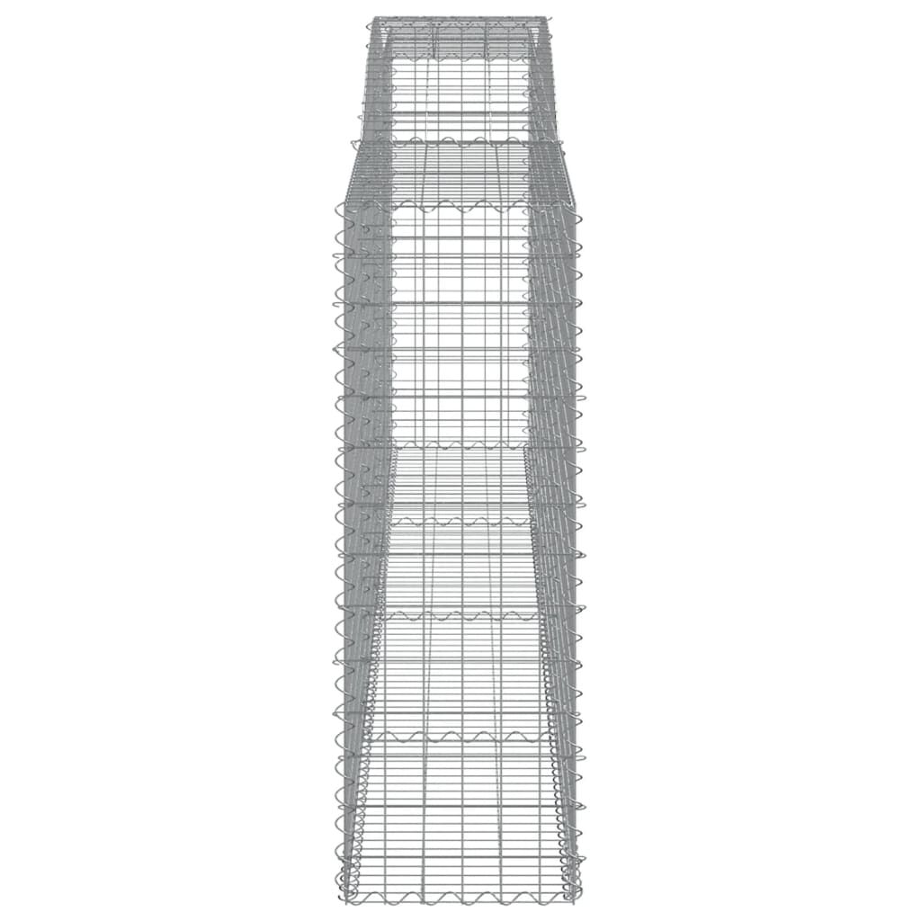 vidaXL Συρματοκιβώτιο Τοξωτό 400x50x140/160εκ. από Γαλβανισμένο Χάλυβα