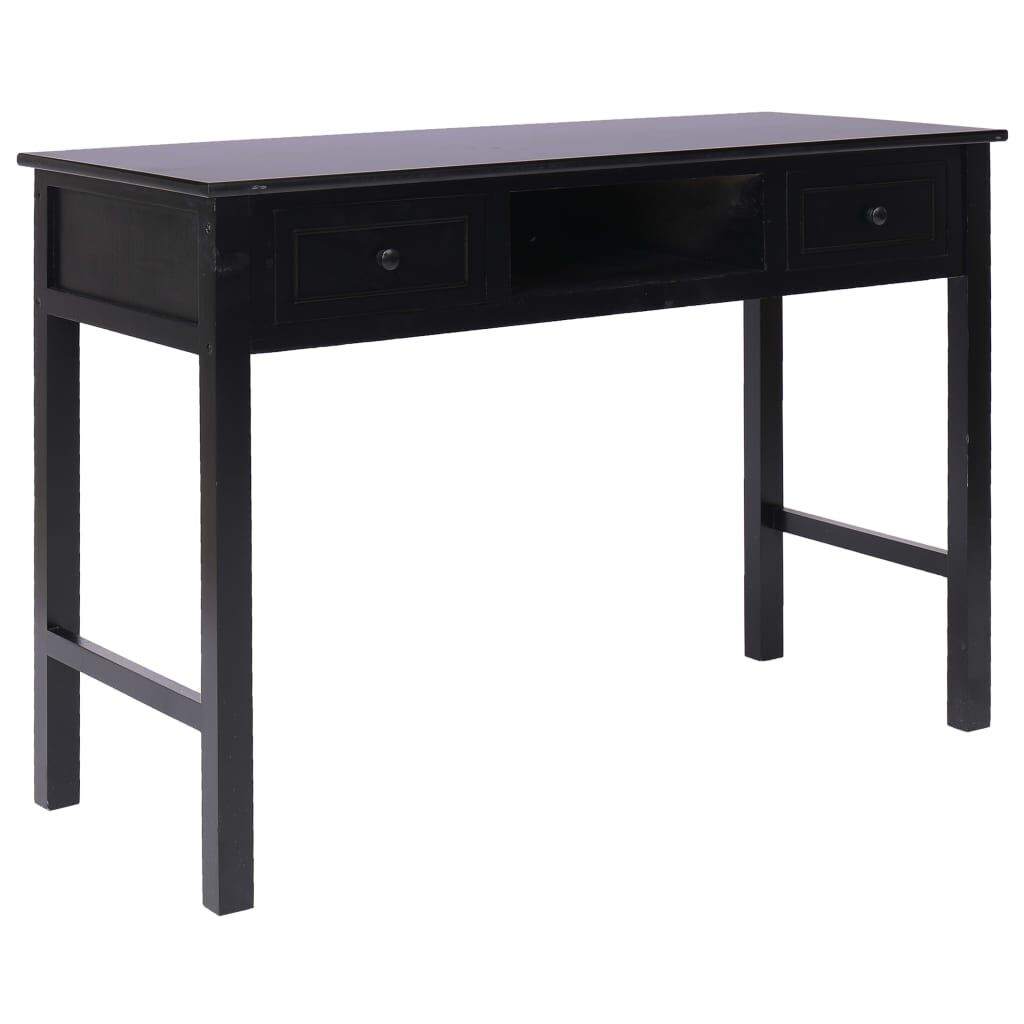 vidaXL Γραφείο Μαύρο 110 x 45 x 76 εκ. Ξύλινο