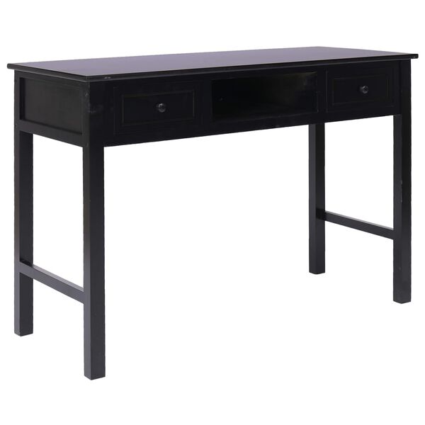 vidaXL Γραφείο Μαύρο 110 x 45 x 76 εκ. Ξύλινο