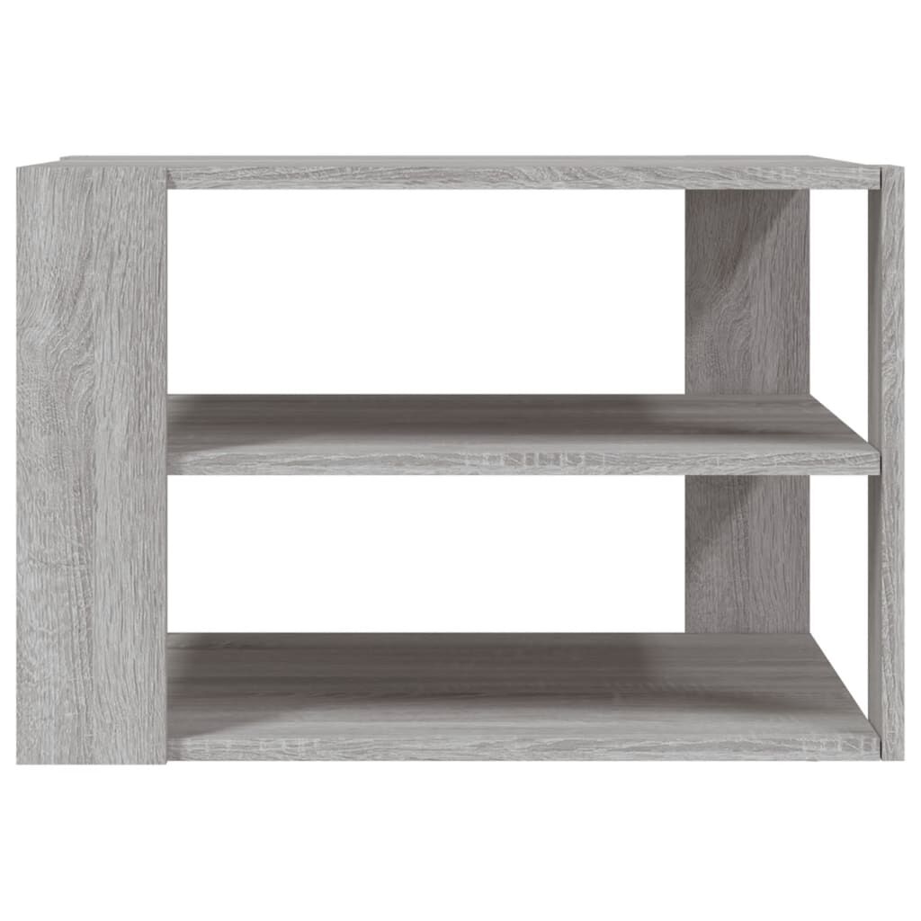 vidaXL Τραπεζάκι Σαλονιού Γκρι Sonoma59,5x59,5x40εκ.Επεξεργασμένο Ξύλο