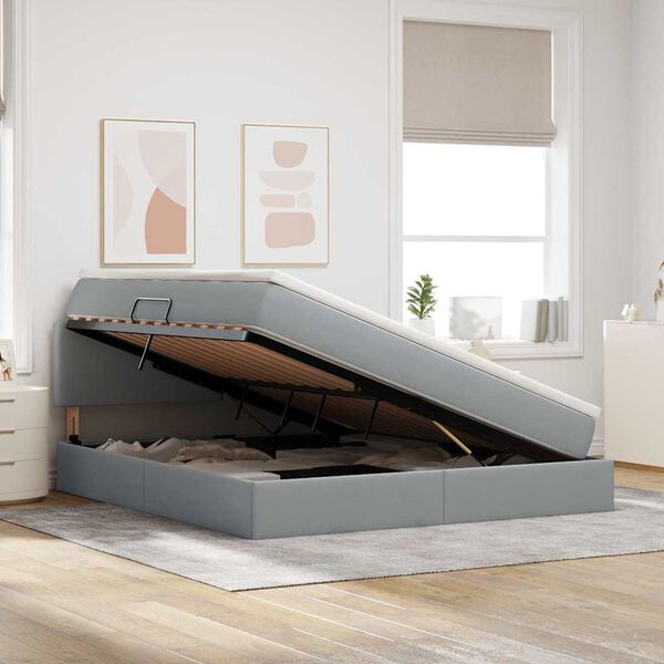 vidaXL &Kappa;&rho;&epsilon;&beta;ά&tau;&iota; &mu;&epsilon; &alpha;&pi;&omicron;&theta;&eta;&kappa;&epsilon;&upsilon;&tau;&iota;&kappa;ό &chi;ώ&rho;&omicron; &kappa;&alpha;&iota; LED &Alpha;&nu;&omicron;&iota;&chi;&tau;ό &gamma;&kappa;&rho;&iota; 180 x 200 cm