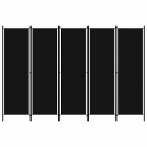 vidaXL &Delta;&iota;&alpha;&chi;&omega;&rho;&iota;&sigma;&tau;&iota;&kappa;ό &Delta;&omega;&mu;&alpha;&tau;ί&omicron;&upsilon; &mu;&epsilon; 5 &Pi;ά&nu;&epsilon;&lambda; &Mu;&alpha;ύ&rho;&omicron; 250 x 180 &epsilon;&kappa;.