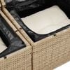 vidaXL Σετ Καναπέ Κήπου 6 pcs Μπεζ συνθετικό ρατάν