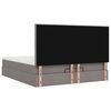 vidaXL Οθωμανικό κρεβάτι με στρώμα Taupe 180x200cm ύφασμα