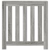 vidaXL Κάλυμμα Καλοριφέρ Γκρι Sonoma 78x20x82 εκ Επεξεργασμένο Ξύλο