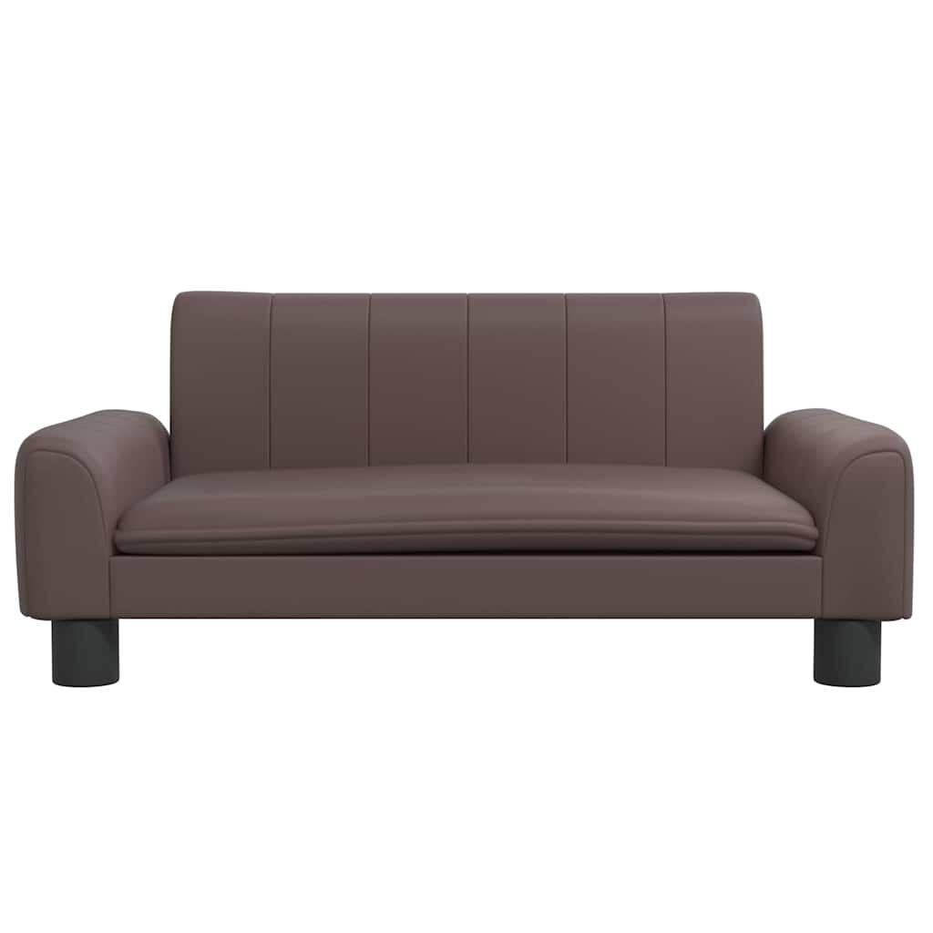 vidaXL Κρεβάτι Σκύλου Καφέ 70 x 45 x 30 εκ. από Συνθετικό Δέρμα