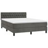 vidaXL &Kappa;&rho;&epsilon;&beta;ά&tau;&iota; Boxspring &mu;&epsilon; &Sigma;&tau;&rho;ώ&mu;&alpha; &Sigma;&kappa;&omicron;ύ&rho;&omicron; &Gamma;&kappa;&rho;&iota; 140x190 &epsilon;&kappa;. &Beta;&epsilon;&lambda;&omicron;ύ&delta;&iota;&nu;&omicron;