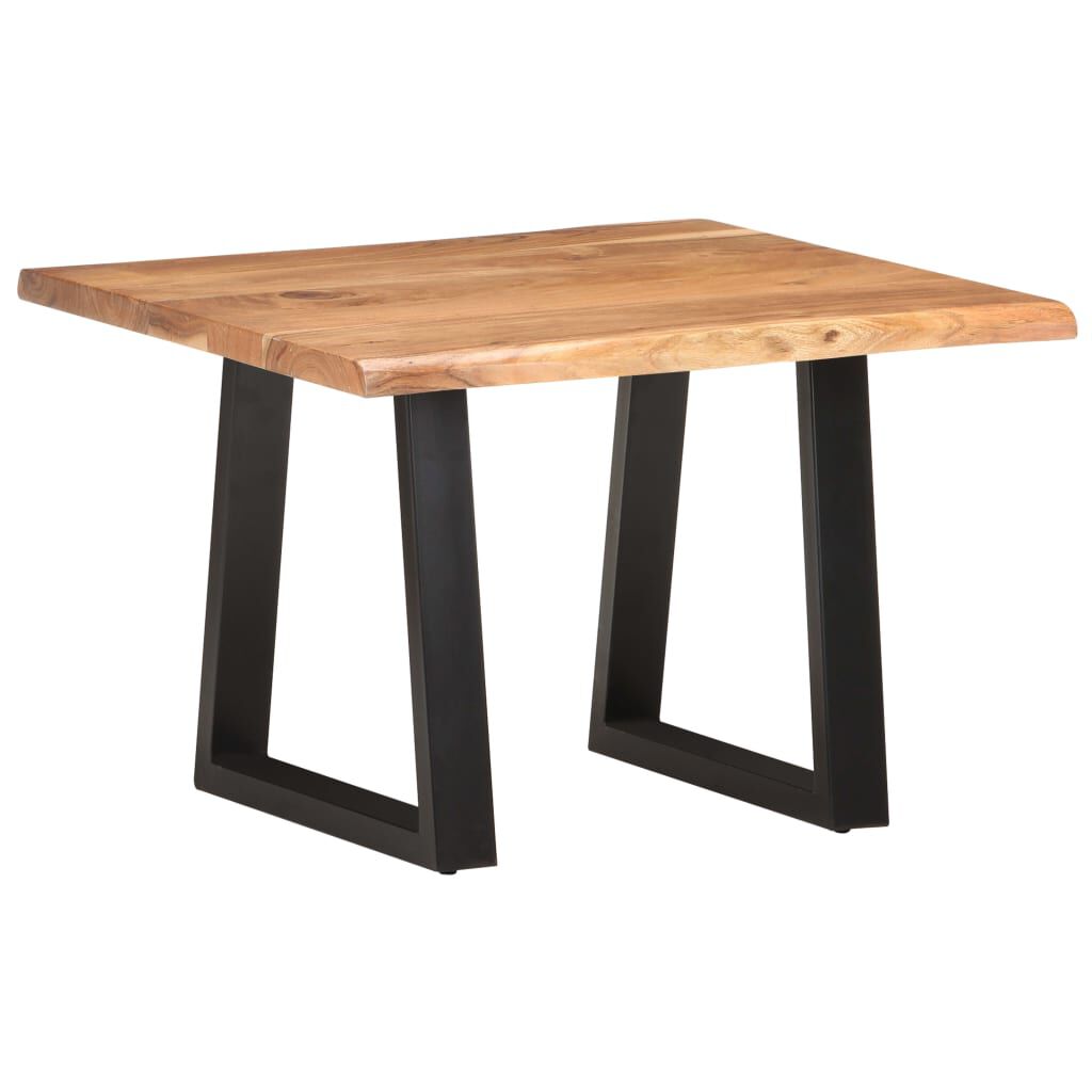 vidaXL Τραπεζάκι Σαλονιού Live Edge 60x60x40 εκ. Μασίφ Ξύλο Ακακίας