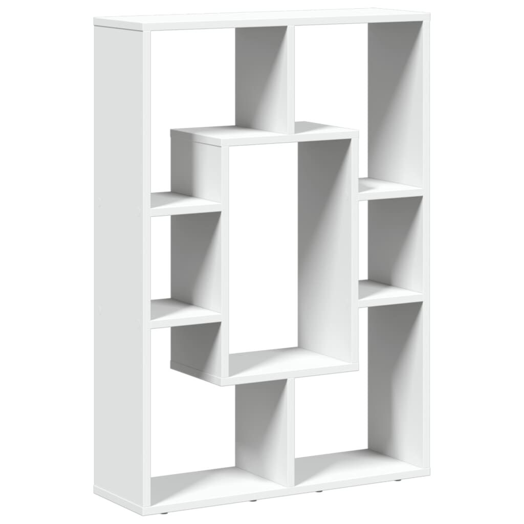 vidaXL Βιβλιοθήκη Λευκή 63x20x90 εκ. από Επεξεργασμένο Ξύλο