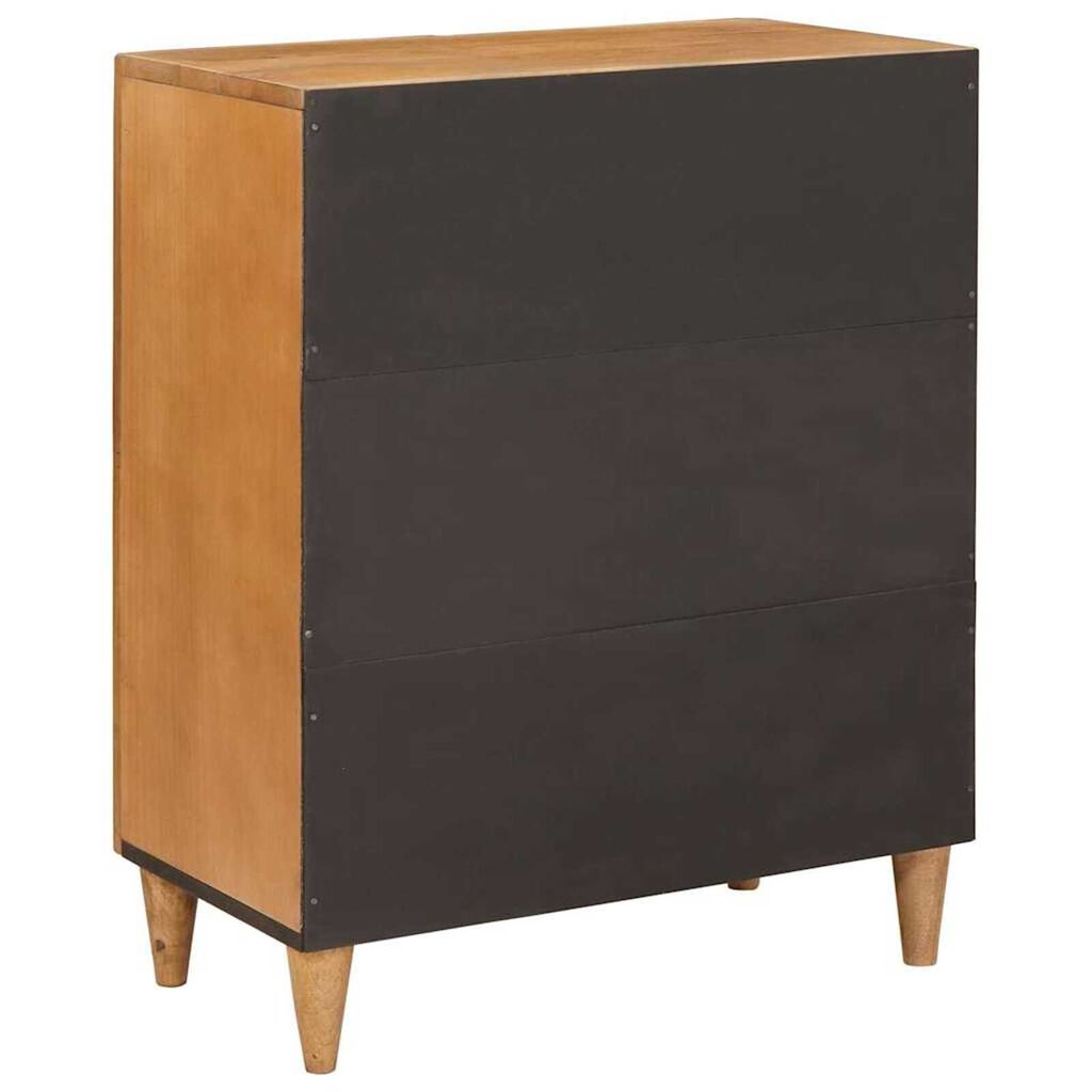 vidaXL Πλαϊνό γραφείο Ανοιχτό καφέ 60 x 33 x 75 cm Μασίφ ξύλο μάνγκο