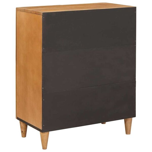 vidaXL Πλαϊνό γραφείο Ανοιχτό καφέ 60 x 33 x 75 cm Μασίφ ξύλο μάνγκο