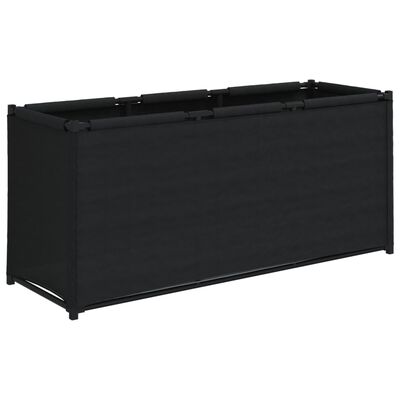 vidaXL Κουτί Αποθήκευσης Μαύρο 105 x 34,5 x 45 εκ. Υφασμάτινο