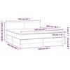 vidaXL Κρεβάτι Boxspring με Στρώμα Λευκό 160x200εκ.από Συνθετικό Δέρμα