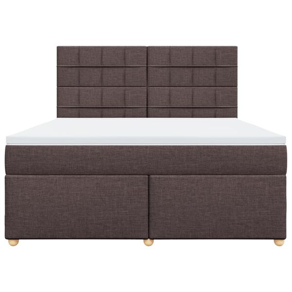 vidaXL &Kappa;&rho;&epsilon;&beta;ά&tau;&iota; Boxspring &mu;&epsilon; &Sigma;&tau;&rho;ώ&mu;&alpha; &Sigma;&kappa;&omicron;ύ&rho;&omicron; &Kappa;&alpha;&phi;έ 180x200 &epsilon;&kappa; &Upsilon;&phi;&alpha;&sigma;&mu;ά&tau;&iota;&nu;&omicron;
