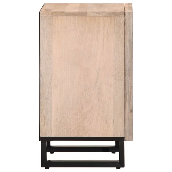 vidaXL Ντουλάπι Μπάνιου 38x34x58 εκ. από Μασίφ Ξύλο Μάνγκο