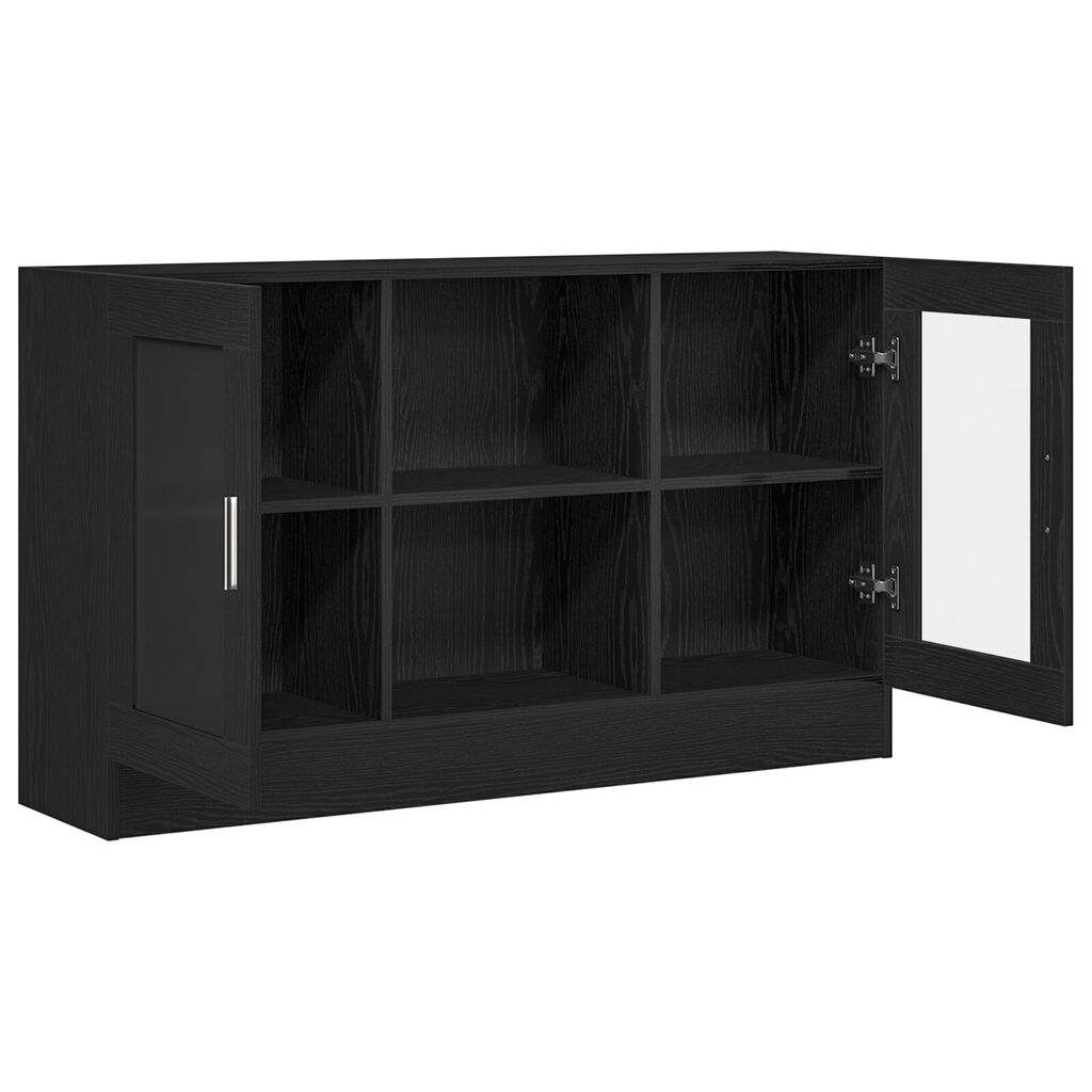 vidaXL Μπουφές Μαύρη Δρυς 120x30,5x70 εκ από Επεξεργασμένο Ξύλο