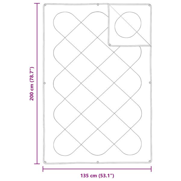 vidaXL Διπλό με Μαξιλάρι 2 pcs Λευκό 135 x 200 cm Μικροΐνες