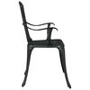 vidaXL Καρέκλα Κήπου 2 pcs Μαύρο 55 x 56.5 x 91εκ Αλουμίνιο