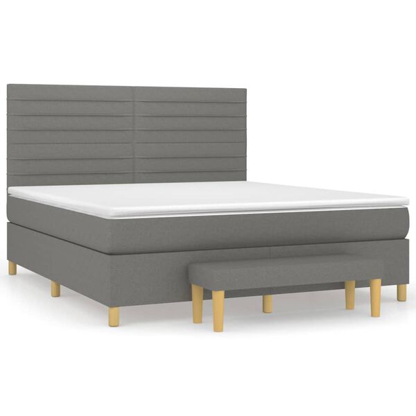 vidaXL &Kappa;&rho;&epsilon;&beta;ά&tau;&iota; Boxspring &mu;&epsilon; &Sigma;&tau;&rho;ώ&mu;&alpha; &Sigma;&kappa;&omicron;ύ&rho;&omicron; &Gamma;&kappa;&rho;&iota; 160x200 &epsilon;&kappa; &Upsilon;&phi;&alpha;&sigma;&mu;ά&tau;&iota;&nu;&omicron;