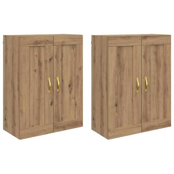 vidaXL &Nu;&tau;&omicron;&upsilon;&lambda;ά&pi;&alpha; &tau;&omicron;ί&chi;&omicron;&upsilon; &Epsilon;&pi;&iota;&tau;&omicron;ί&chi;&iota;&omicron; 2 pcs Artisan Oak 69,5 x 34 x 90 &epsilon;&kappa;.