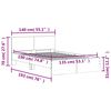 vidaXL Πλαίσιο Κρεβατιού με Κεφαλάρι Sonoma Δρυς 135x190 εκ.