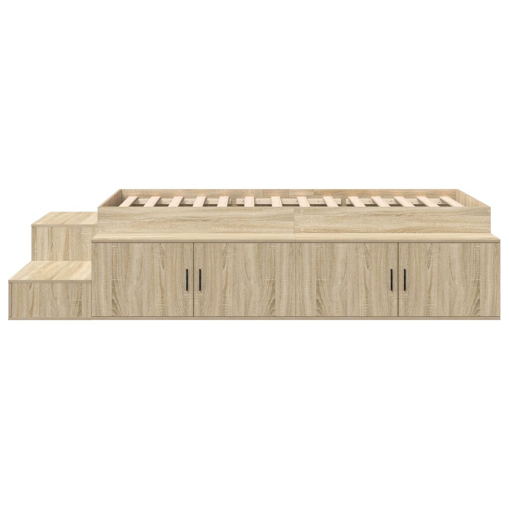 vidaXL Κρεβάτι Αποθήκευσης Σόνoma Oak 75x190 εκ.