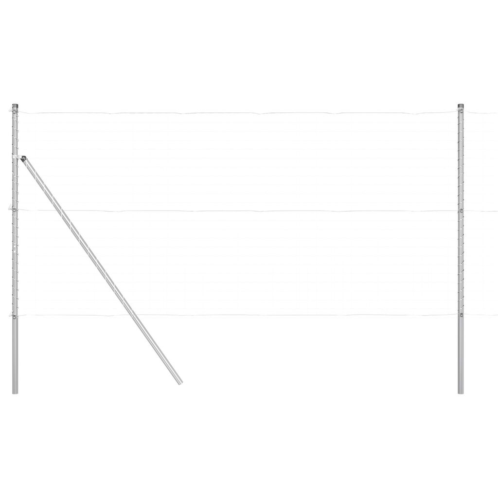 vidaXL Σ posts φράχτη 52 τεμάχια Ø32 mm 200 cm Γαλβανισμένο Ατσάλι