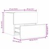 vidaXL Κομοδίνο Καφέ κεριού 39 x 34 x 33 εκ. Μασίφ ξύλο πεύκου