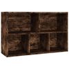 vidaXL Βιβλιοθήκη/Ντουλάπι Καπνιστή Δρυς 50x25x80 εκ. Επεξεργ. Ξύλο