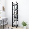 vidaXL Βιβλιοθήκη με 5 Ράφια Γκρι Σκυρ. 40 x 30 x 175 εκ. Επεξ. Ξύλο