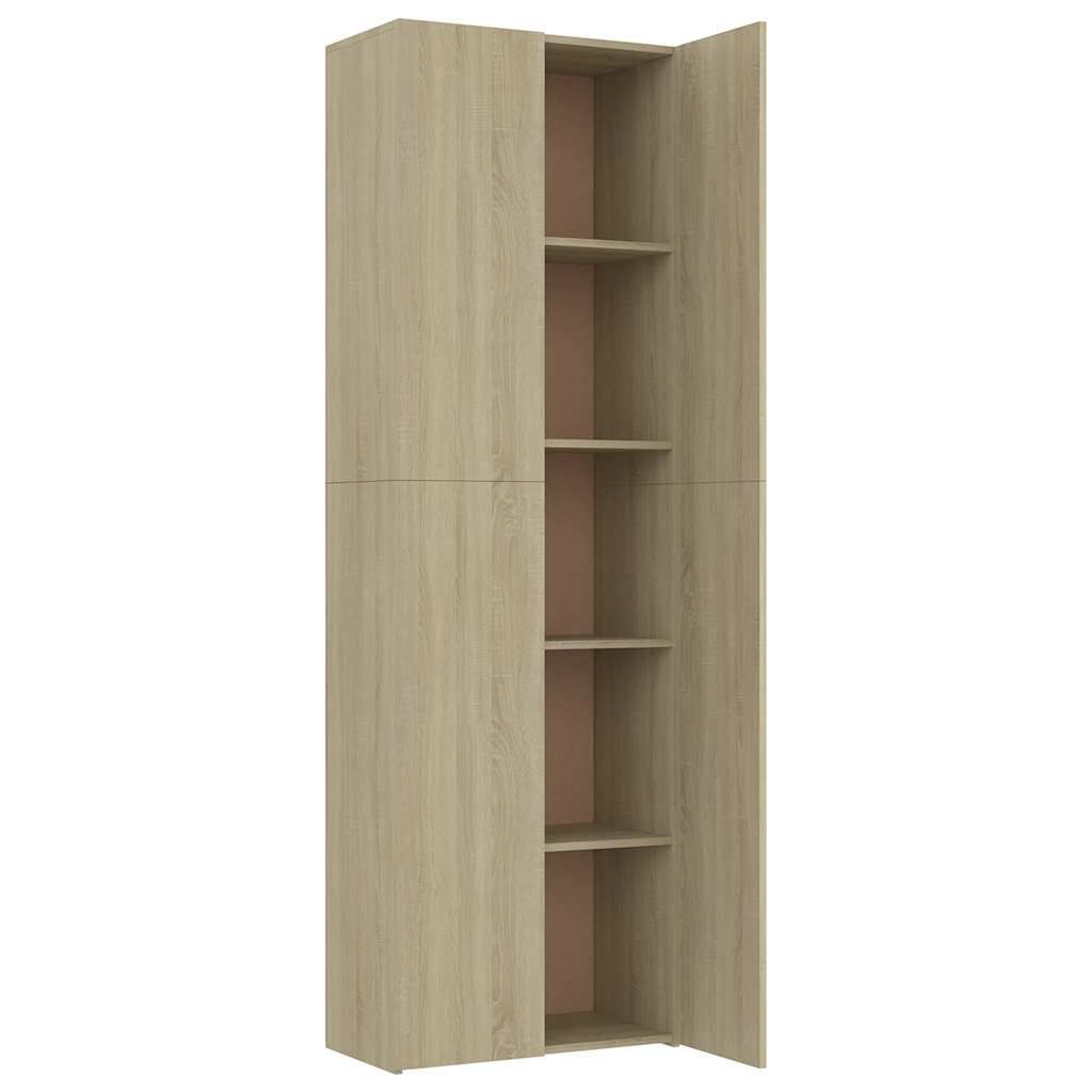 vidaXL Ντουλάπα Γραφείου Sonoma Δρυς 60 x 32 x 190 εκ. από Επεξ. Ξύλο