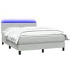 vidaXL &Kappa;&rho;&epsilon;&beta;ά&tau;&iota; Boxspring &mu;&epsilon; &Sigma;&tau;&rho;ώ&mu;&alpha; & LED &Alpha;&nu;&omicron;&iota;&chi;&tau;ό &Gamma;&kappa;&rho;&iota; 160x220 &epsilon;&kappa;. &Beta;&epsilon;&lambda;&omicron;ύ&delta;&iota;&nu;&omicron;