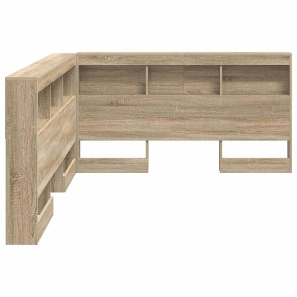 vidaXL Κεφαλάρι Αποθήκης με ράφι Sonoma Δρυς 150 cm Επεξεργασμένο ξύλο
