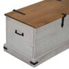 vidaXL Σεντούκι αποθήκευσης HALDEN Λευκό 91x48x47 cm Στερεό ξύλο πεύκο