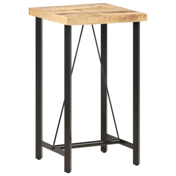 vidaXL Τραπέζι Μπαρ 60 x 60 x 107 εκ. Ακατέργαστο Ξύλο Μάνγκο
